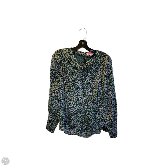 Top Long Sleeve Designer By Kate Spade In Green & Pink, Size: M