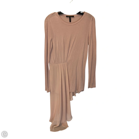 Top Long Sleeve By Bcbgmaxazria In Tan, Size: S