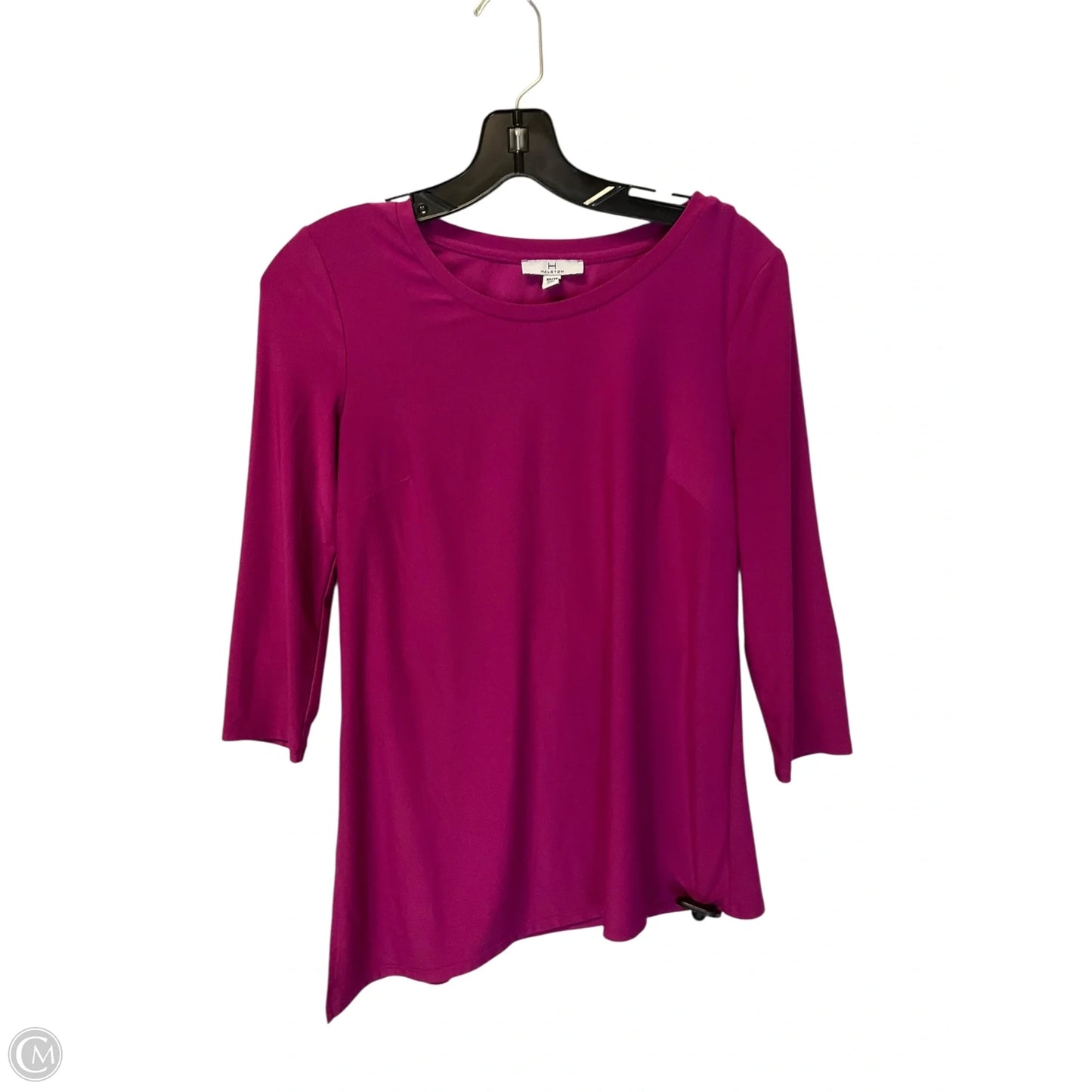 Top 3/4 Sleeve Designer By Halston In Pink, Size: Xs