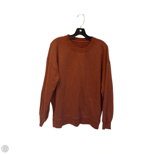 Sweatshirt Crewneck By Lululemon In Brown, Size: M