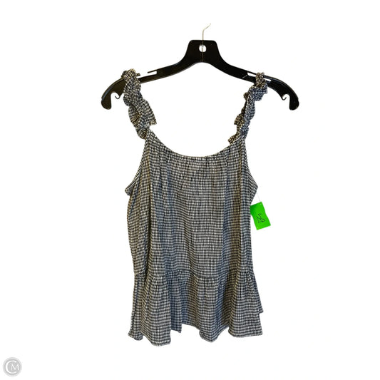 Top Sleeveless By Madewell In Black & White, Size: M