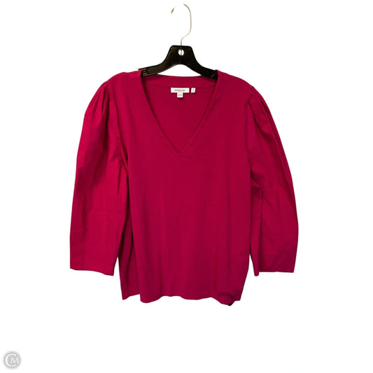 Top Long Sleeve By Chicos In Pink, Size: Xl