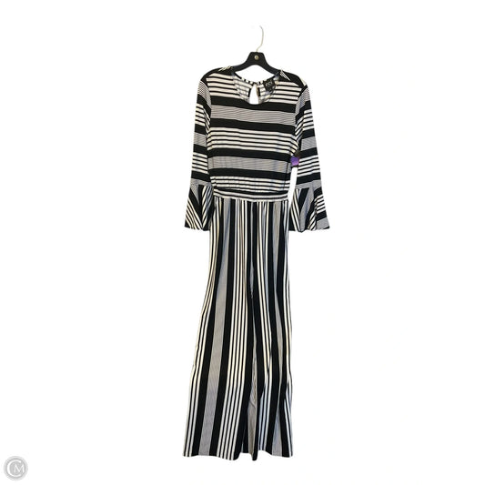 Jumpsuit By Eci In Black & White, Size: L