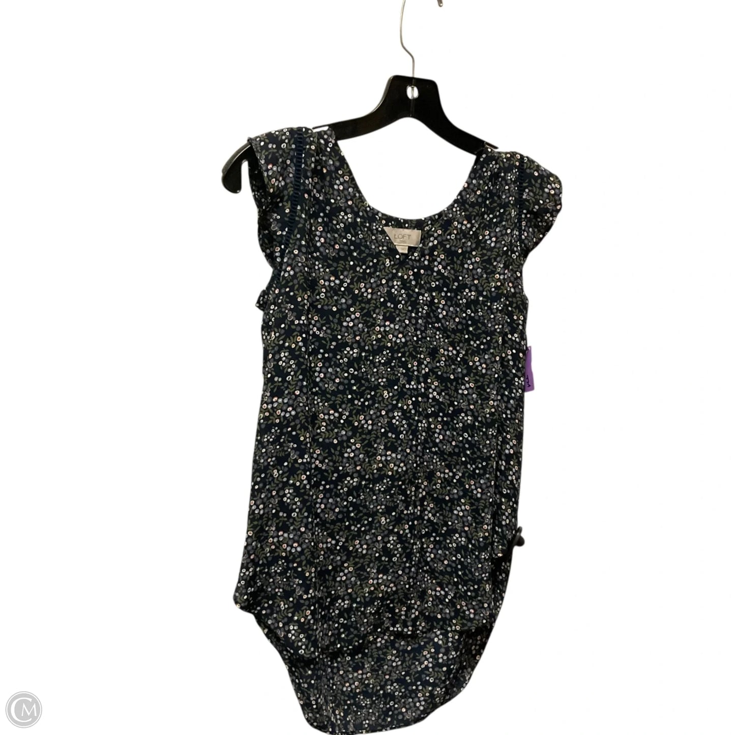 Top Sleeveless By Loft In Navy, Size: Xs