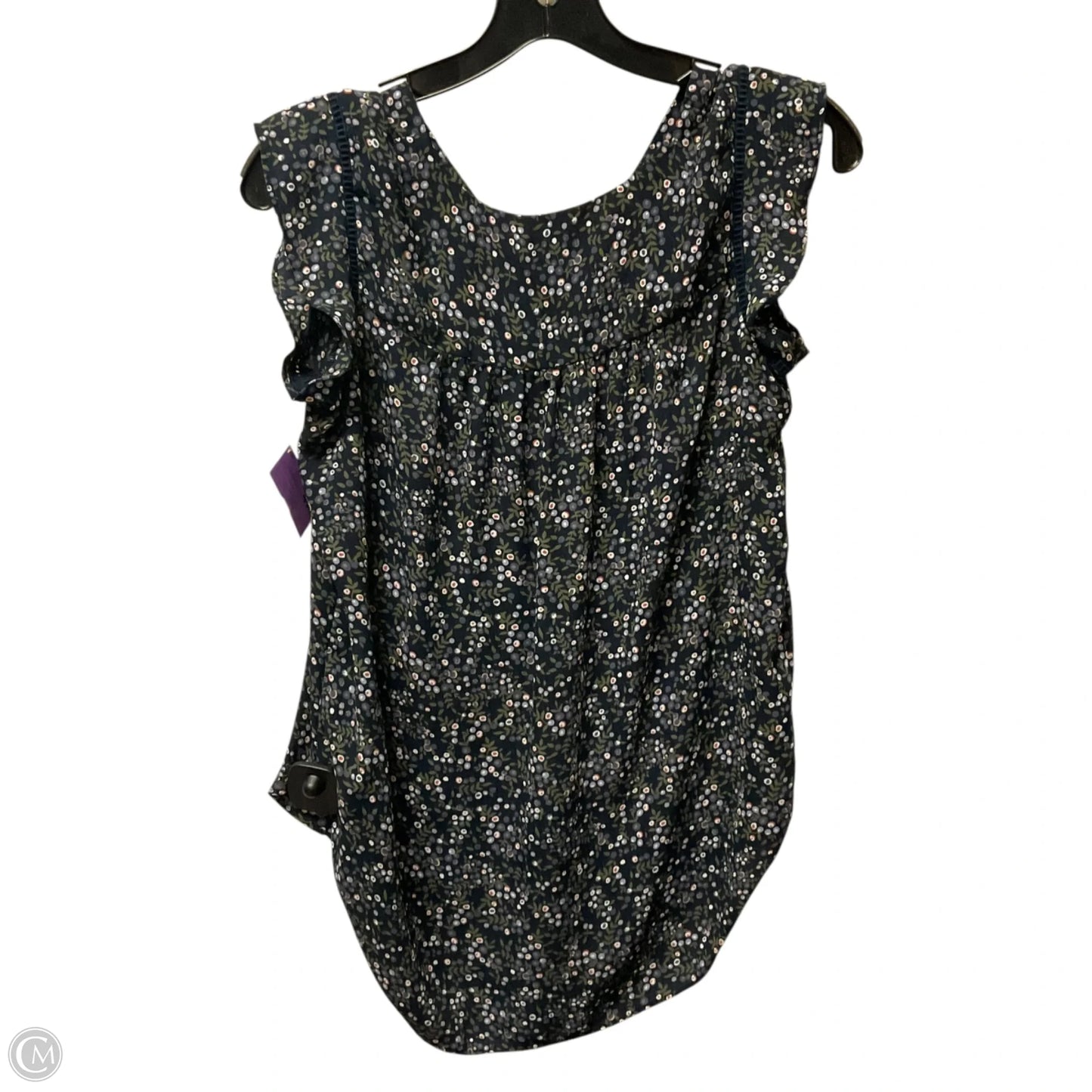 Top Sleeveless By Loft In Navy, Size: Xs