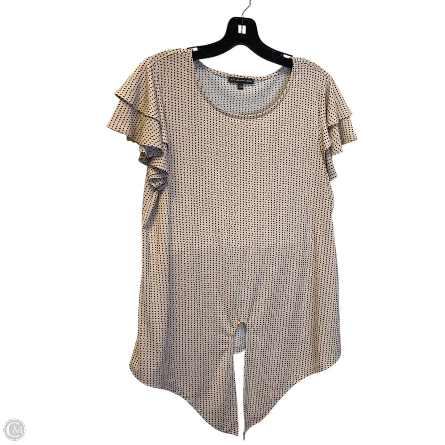 Top Short Sleeve By Adrianna Papell In Pink, Size: S