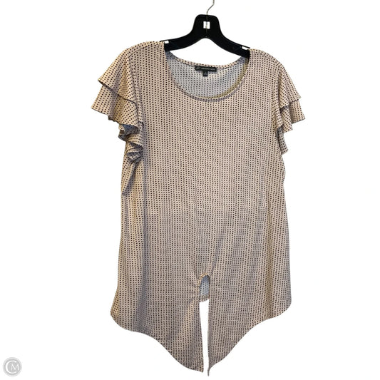 Top Short Sleeve By Adrianna Papell In Pink, Size: S