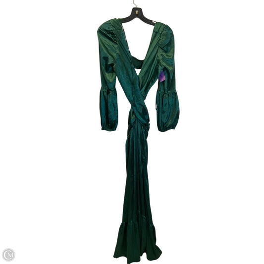 Dress Party Long By Clothes Mentor In Green, Size: S