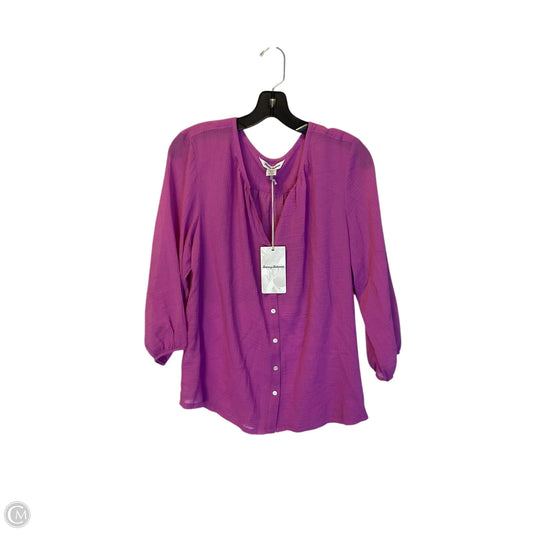 Top Long Sleeve By Tommy Bahama In Pink, Size: S