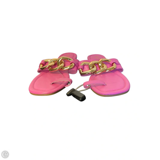Sandals Flats By Rouge In Pink, Size: 10