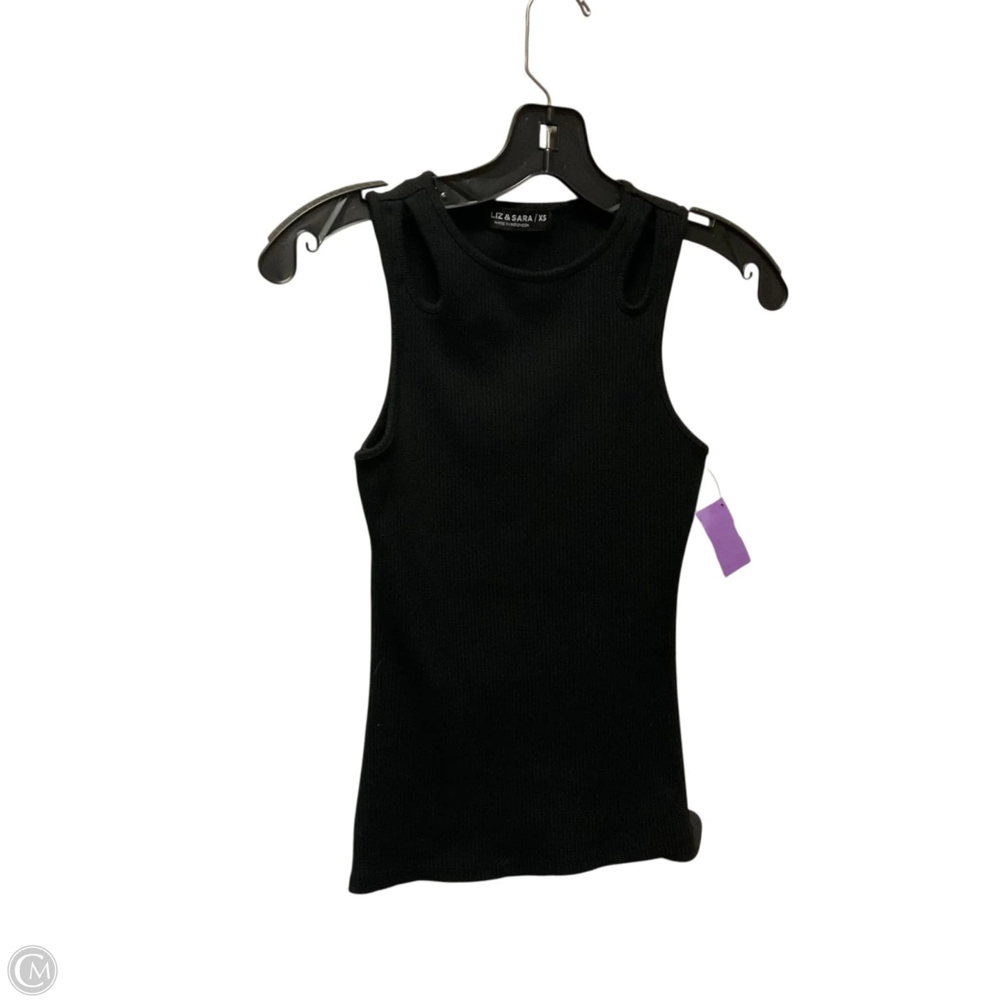 Top Sleeveless By Clothes Mentor In Black, Size: Xs