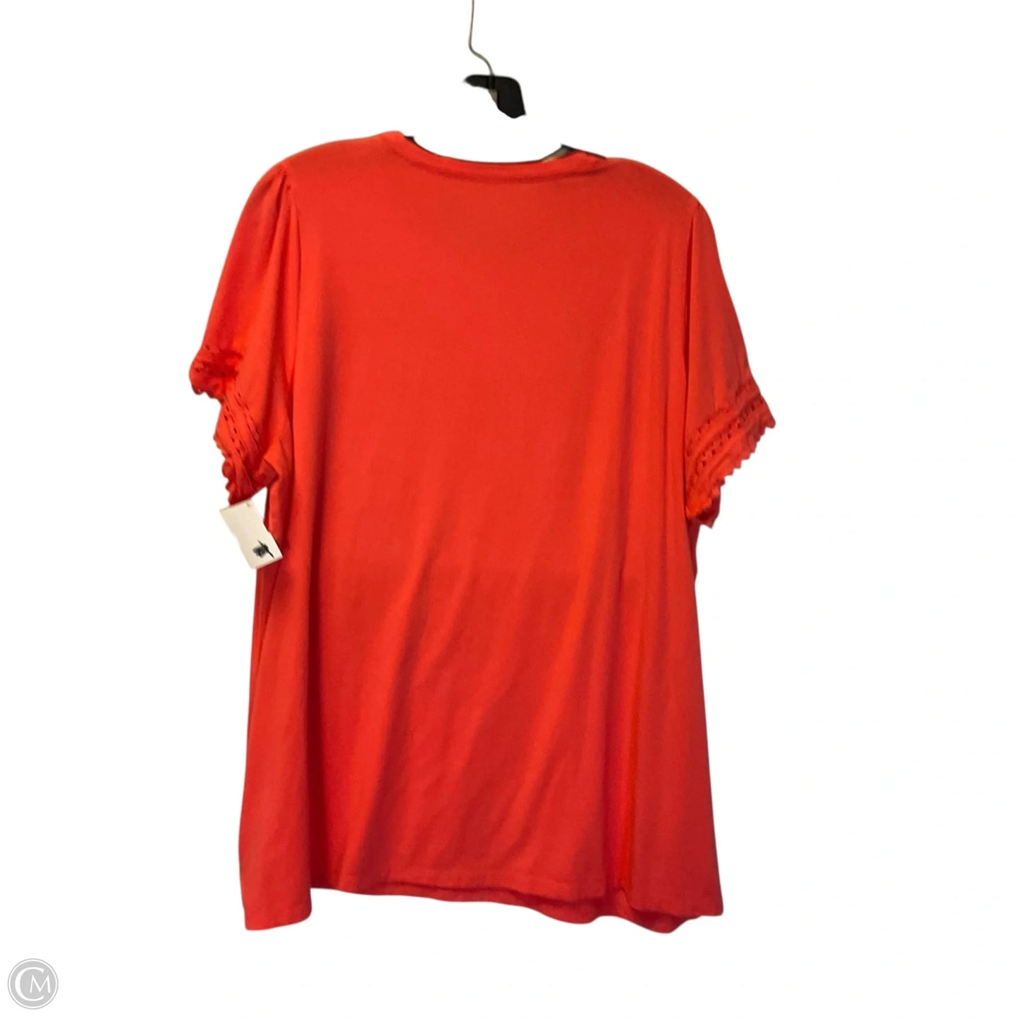 Top Short Sleeve By Crown And Ivy In Orange, Size: Xxl