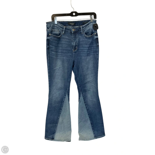 Jeans Flared By Judy Blue In Blue Denim, Size: 8