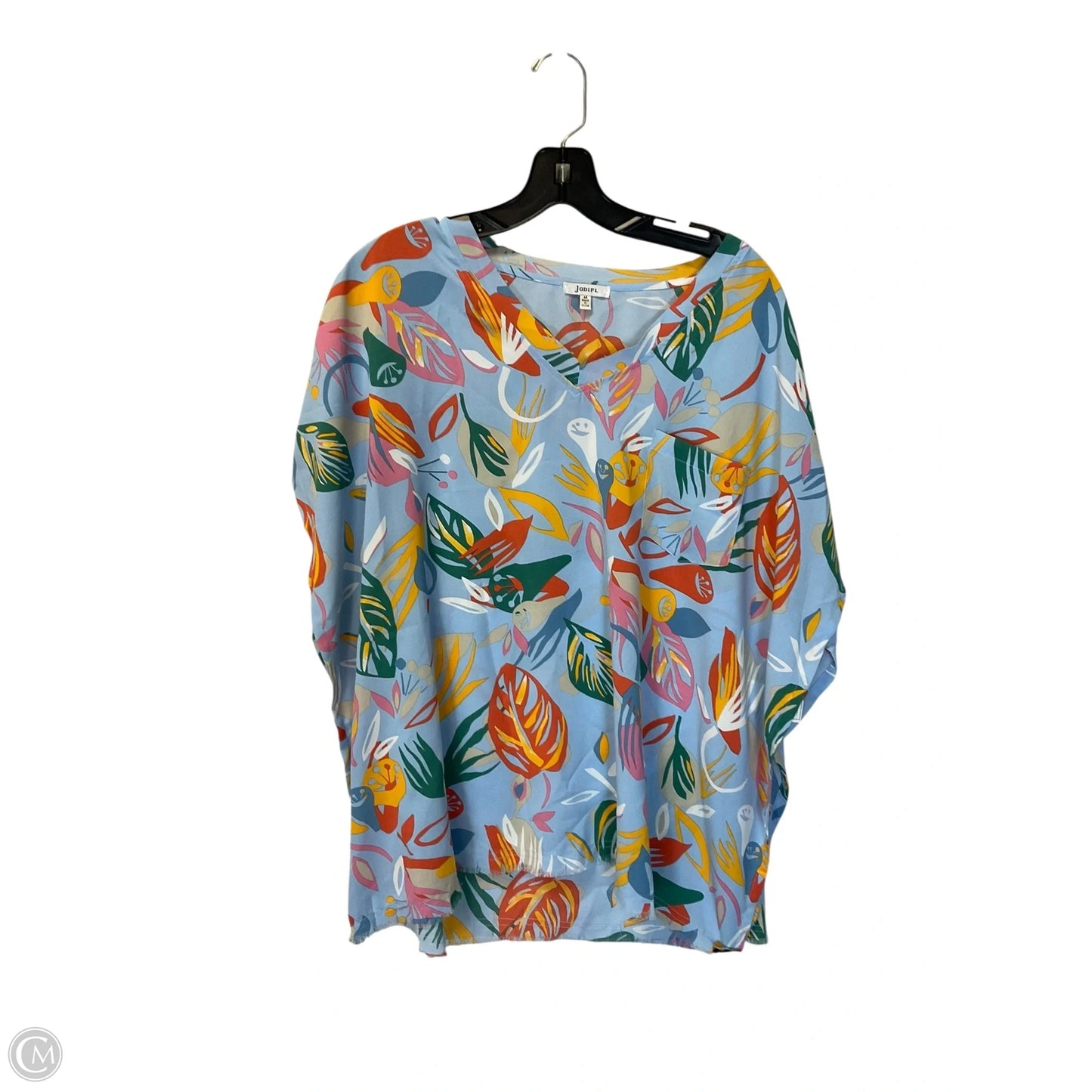 Top Short Sleeve By Jodifl In Multi-colored, Size: M