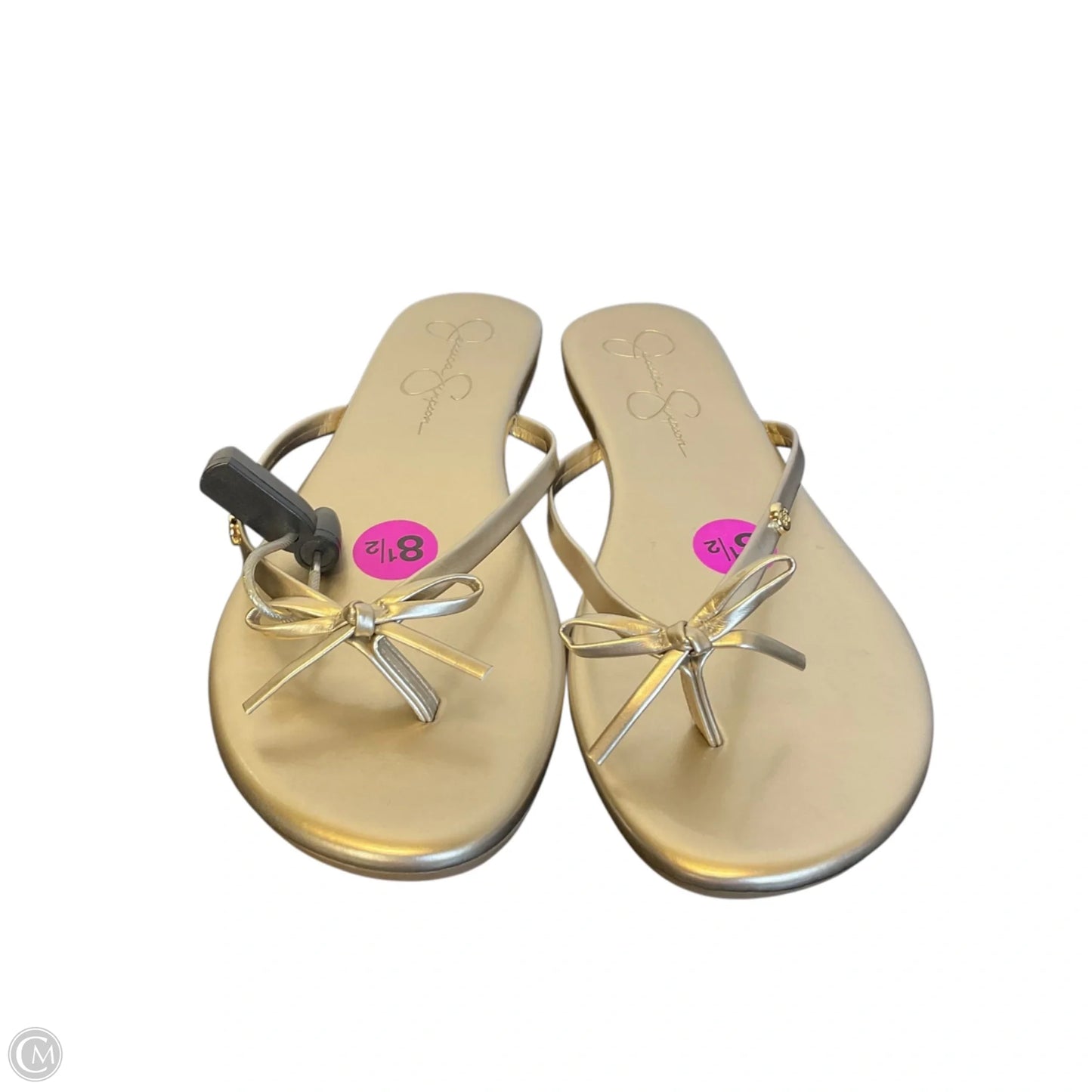 Sandals Flats By Jessica Simpson In Gold, Size: 8.5