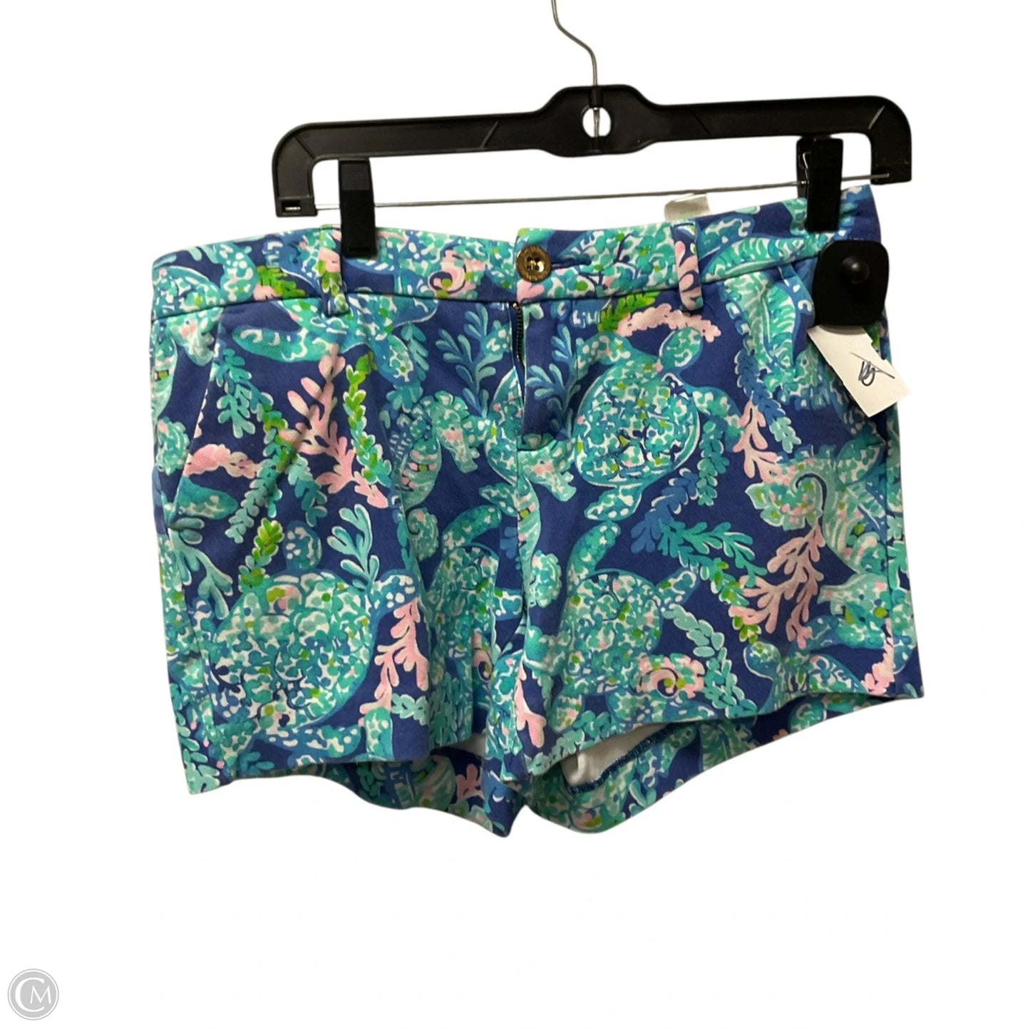 Shorts Designer By Lilly Pulitzer In Blue & Green, Size: 6