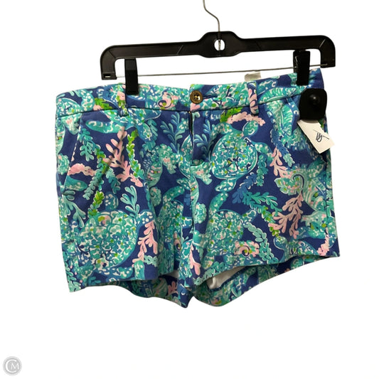 Shorts Designer By Lilly Pulitzer In Blue & Green, Size: 6