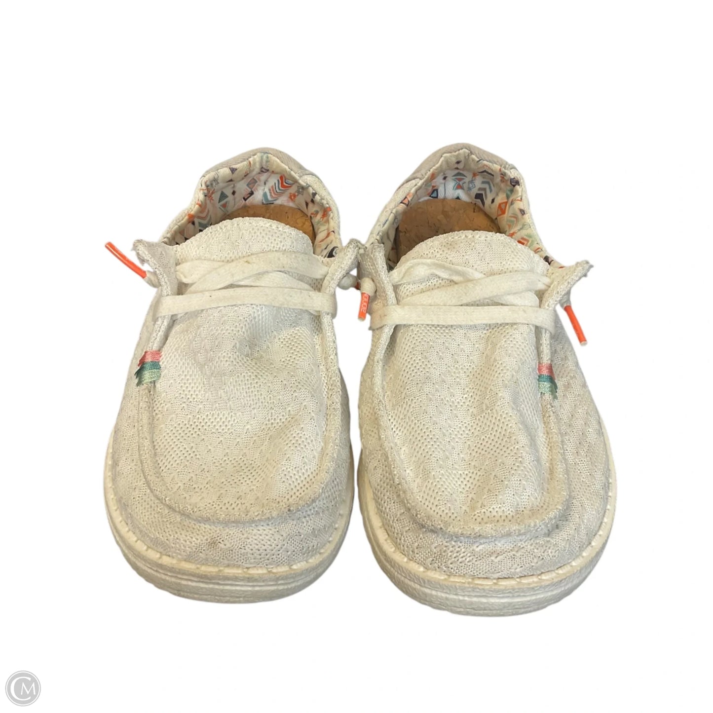 Shoes Flats By Hey Dude In White, Size: 6