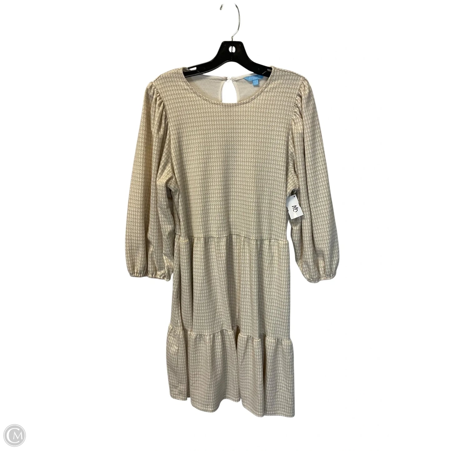 Dress Casual Midi By Draper James In Gold & Tan, Size: L