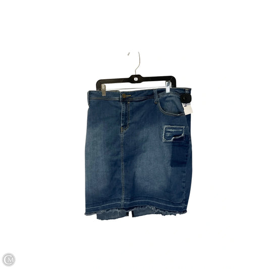 Skirt Mini & Short By Lane Bryant In Blue Denim, Size: 26