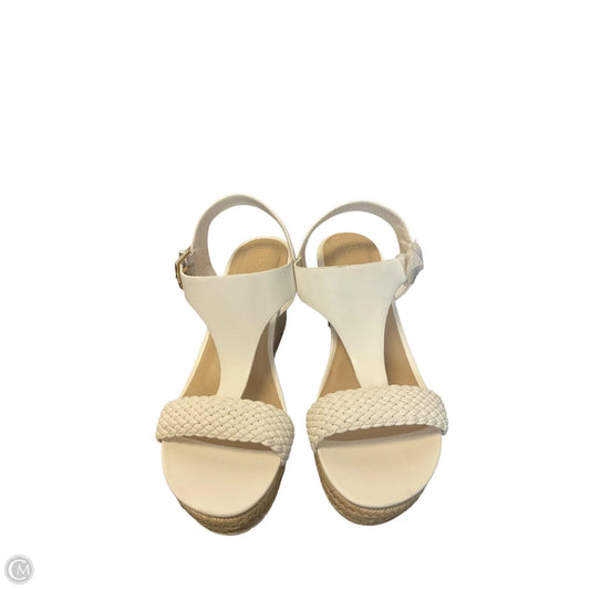 Sandals Heels Wedge By Kenneth Cole Reaction In White, Size: 8.5