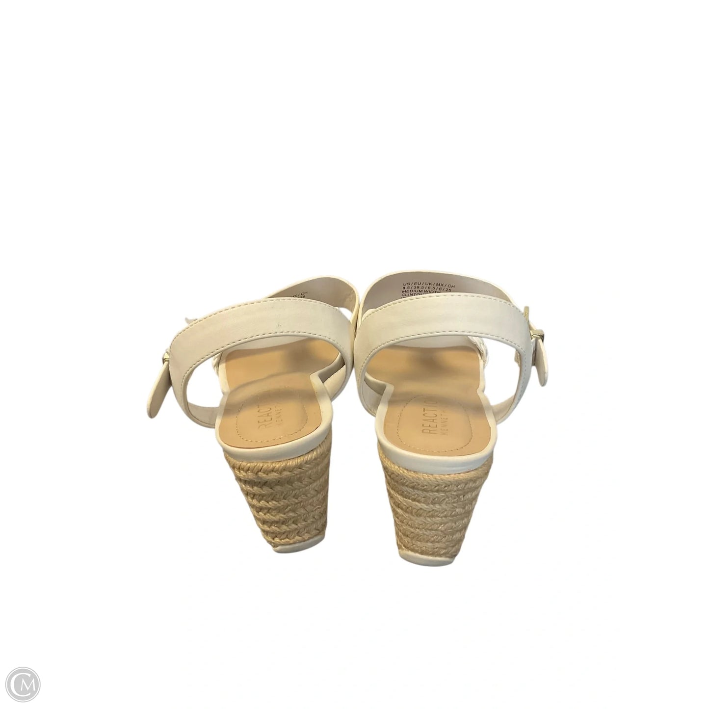 Sandals Heels Wedge By Kenneth Cole Reaction In White, Size: 8.5