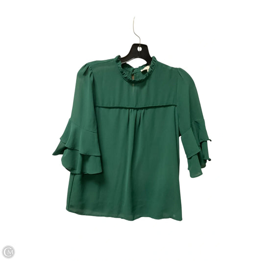 Top Short Sleeve By Monteau In Green, Size: S