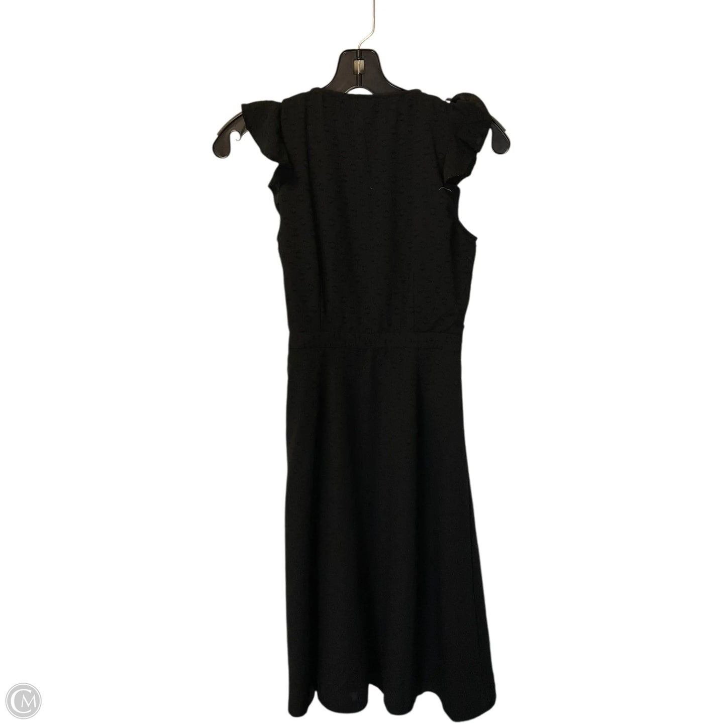 Dress Casual Midi By Loft In Black, Size: Xxs