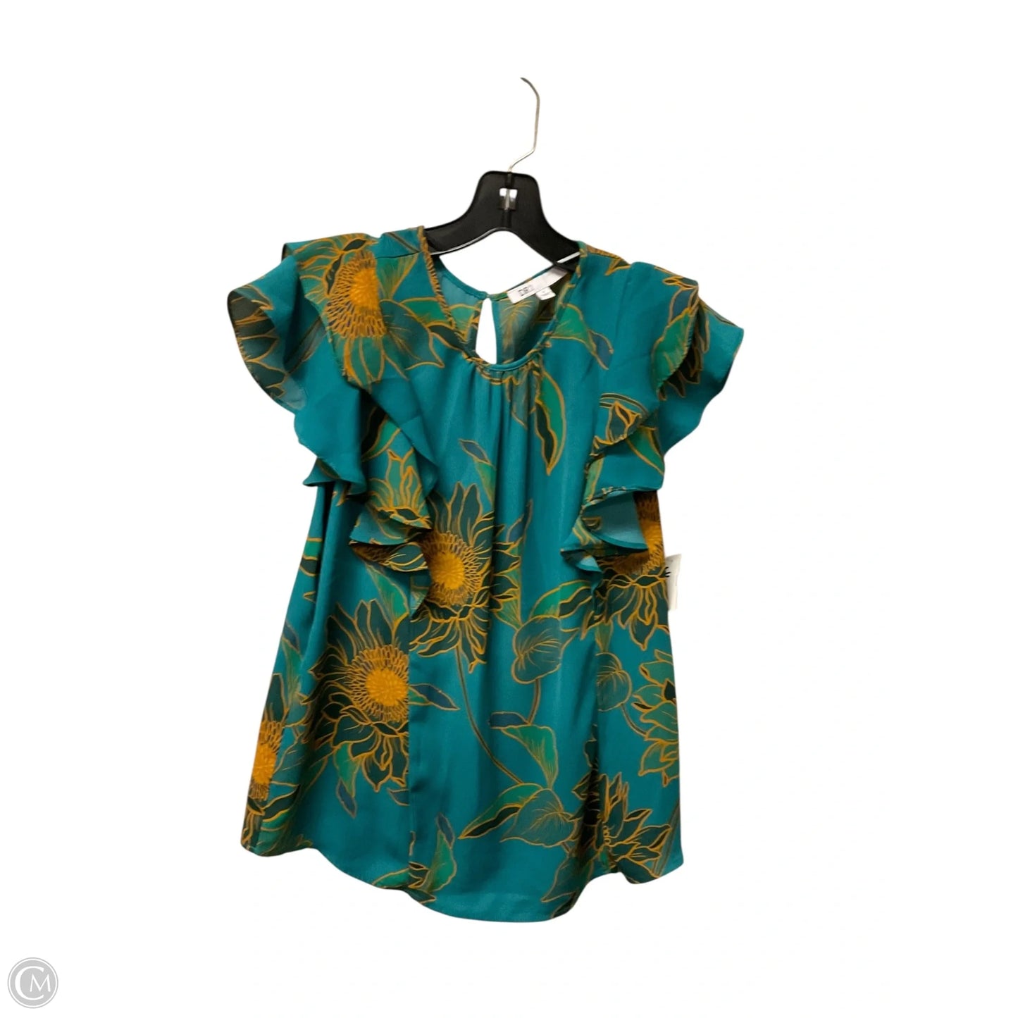 Top Short Sleeve By Dr2 In Blue & Green, Size: S