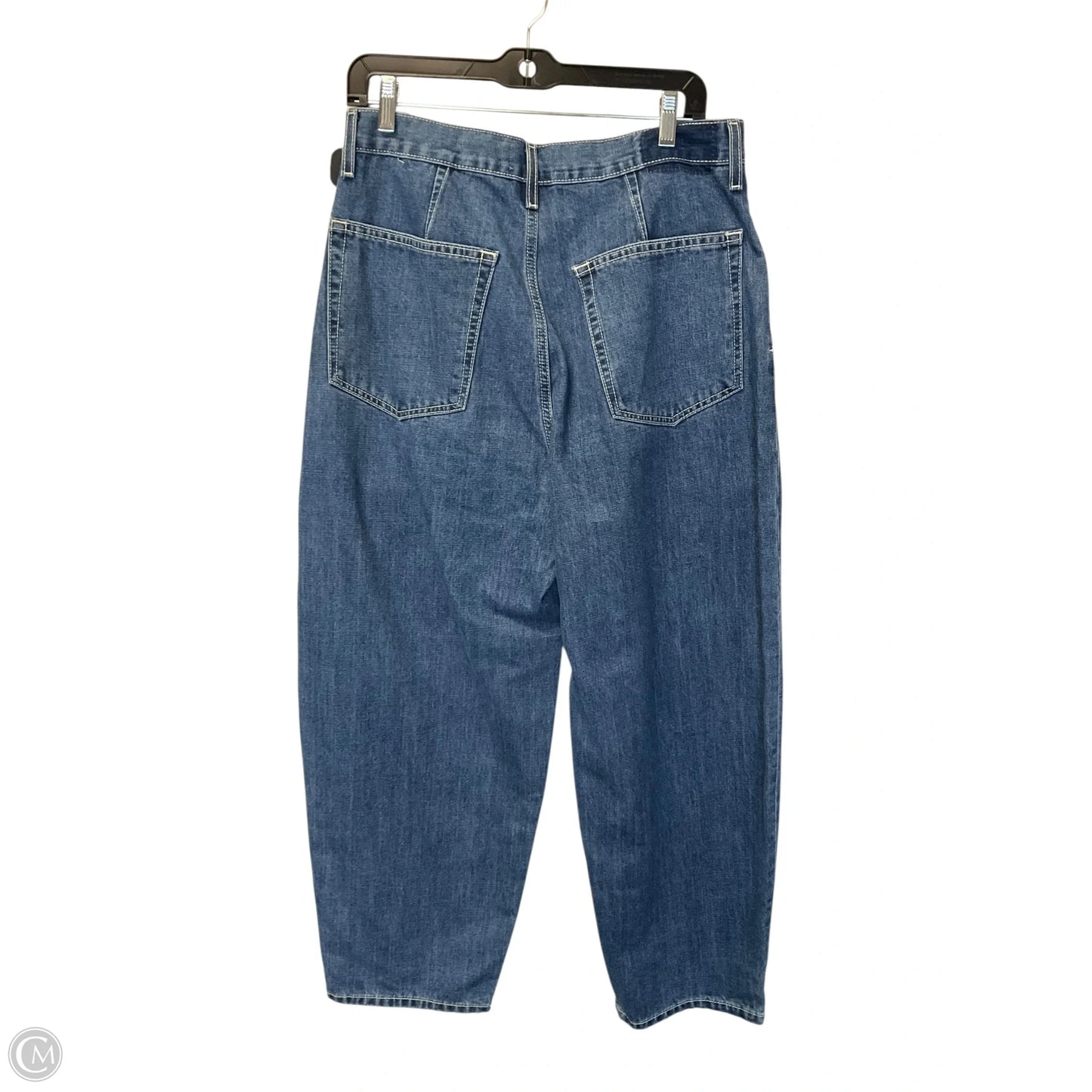 Jeans Wide Leg By Etica In Blue Denim, Size: 8