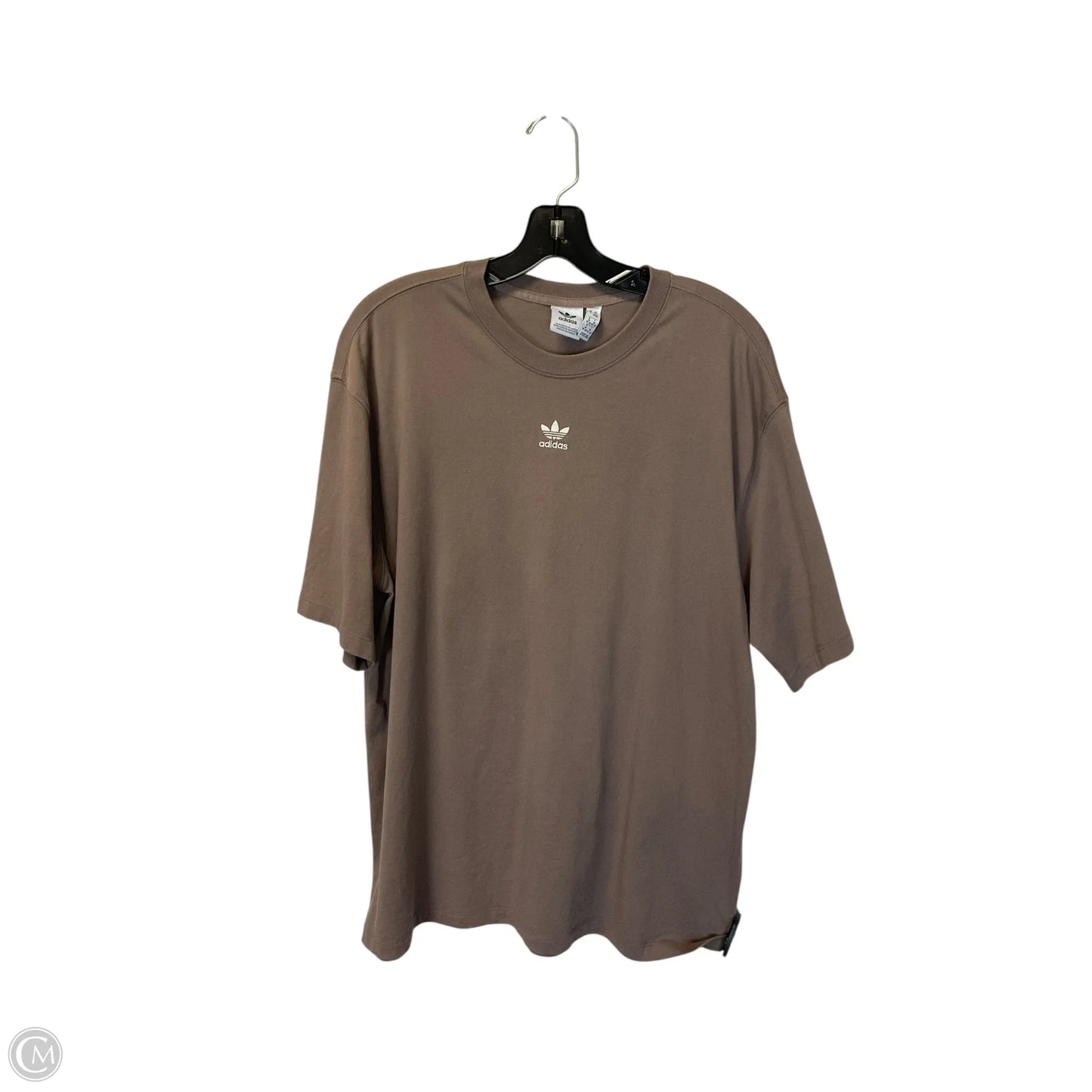 Top Short Sleeve Basic By Adidas In Brown, Size: M