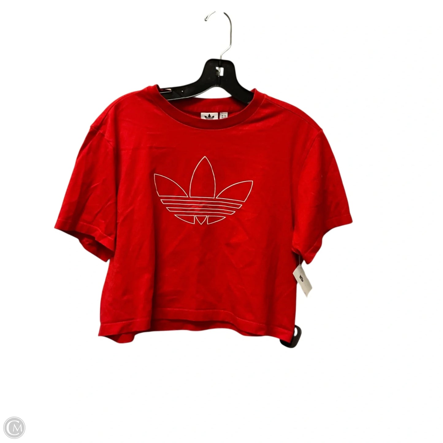 Top Short Sleeve Basic By Adidas In Red, Size: M