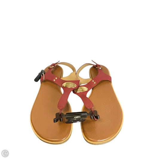 Sandals Designer By Michael Kors In Red, Size: 9.5
