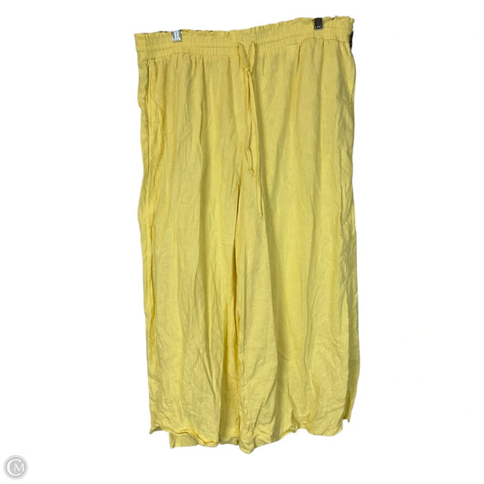 Pants Linen By Lc Lauren Conrad In Yellow, Size: Xl