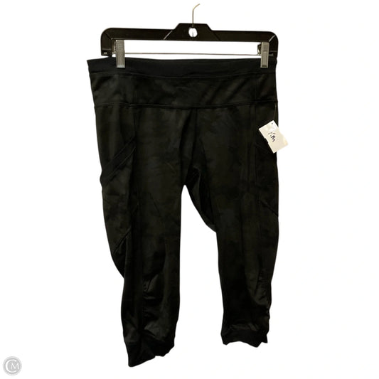 Athletic Leggings Capris By Lululemon In Camouflage Print, Size: 8