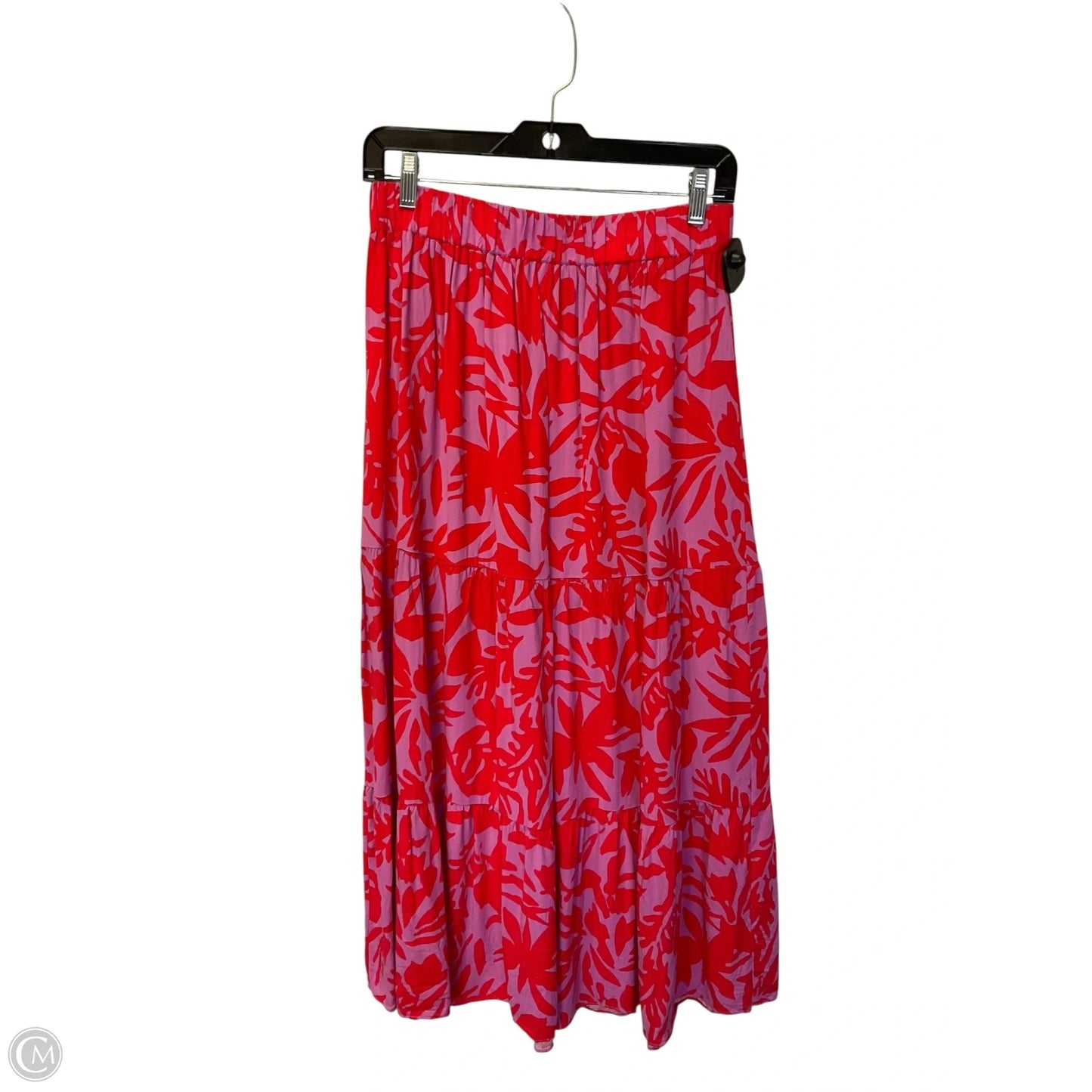 Skirt Maxi By Loft In Pink & Red, Size: M