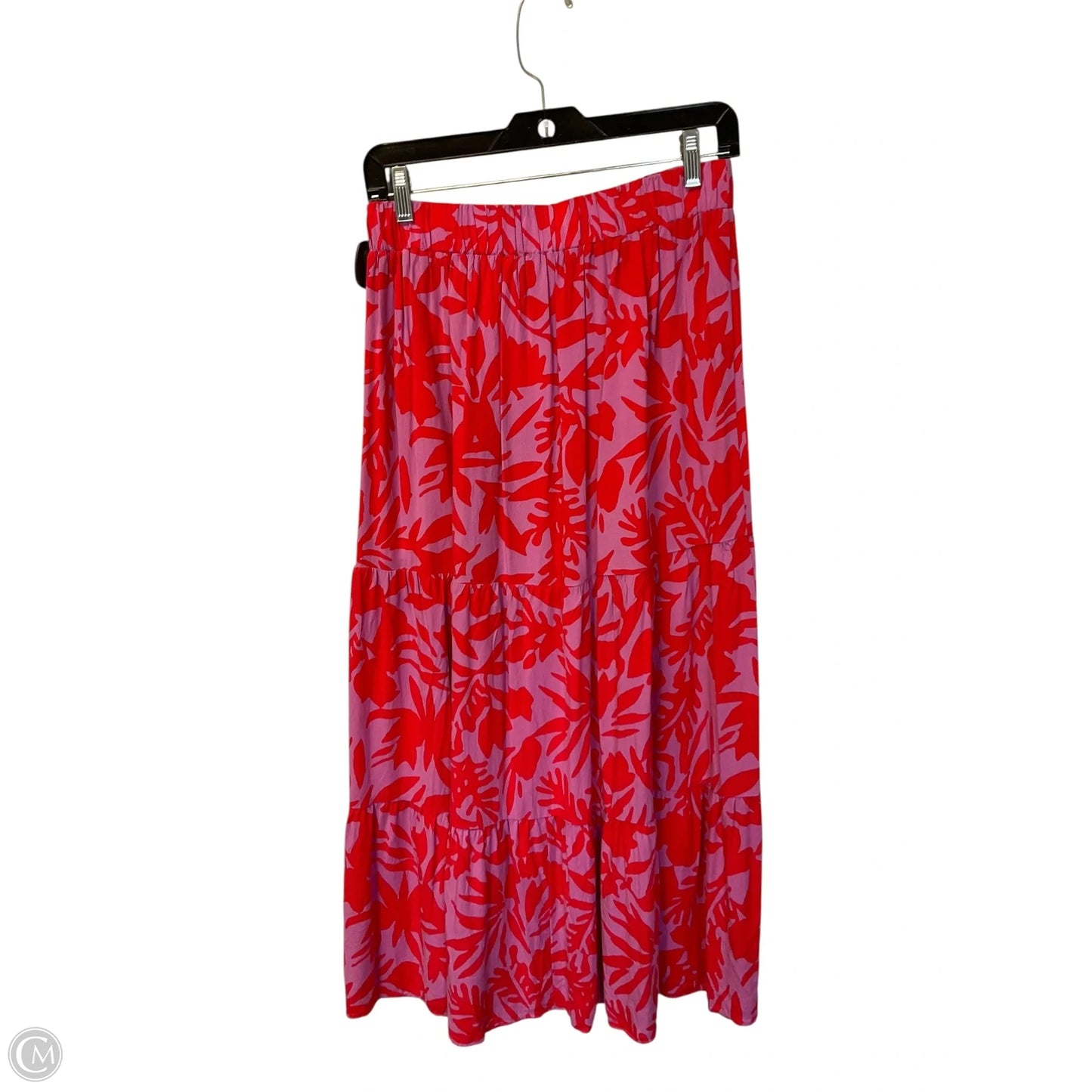 Skirt Maxi By Loft In Pink & Red, Size: M