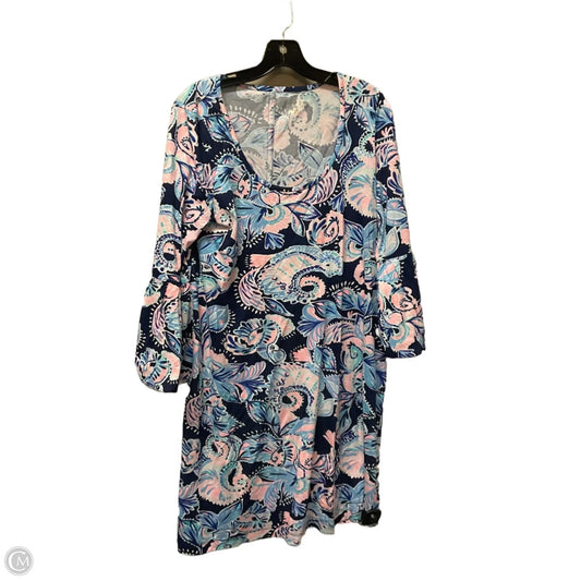 Dress Designer By Lilly Pulitzer In Blue & Pink, Size: M