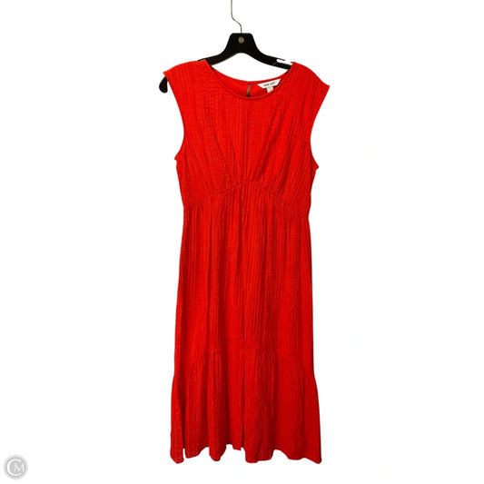 Dress Casual Maxi By Nine West Apparel In Orange, Size: M
