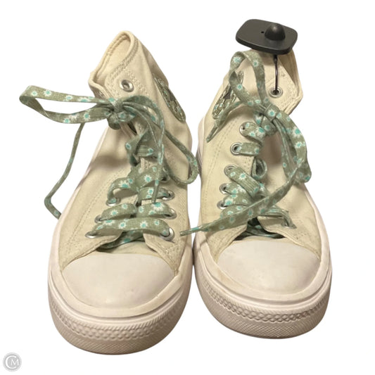 Shoes Sneakers By Converse In Green & Tan, Size: 7.5
