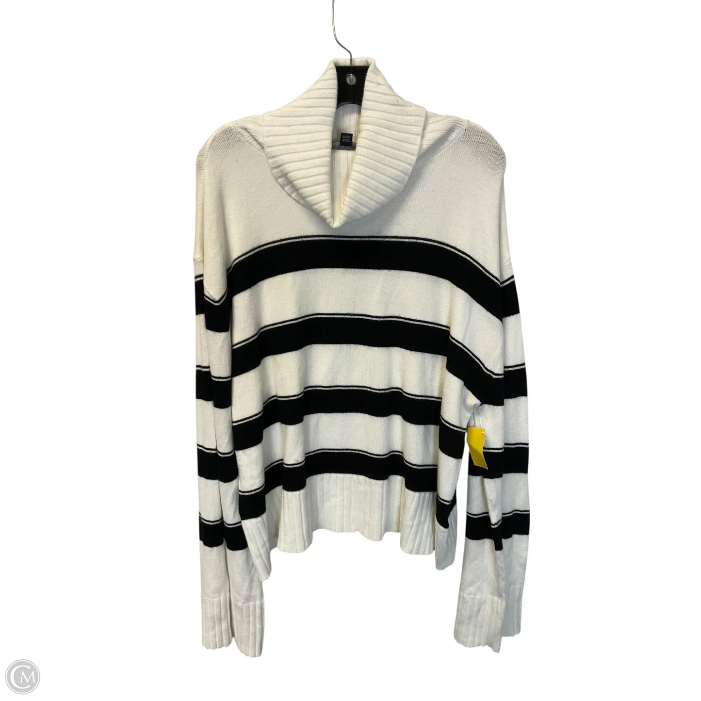 Top Long Sleeve By Laundry In Striped Pattern, Size: L