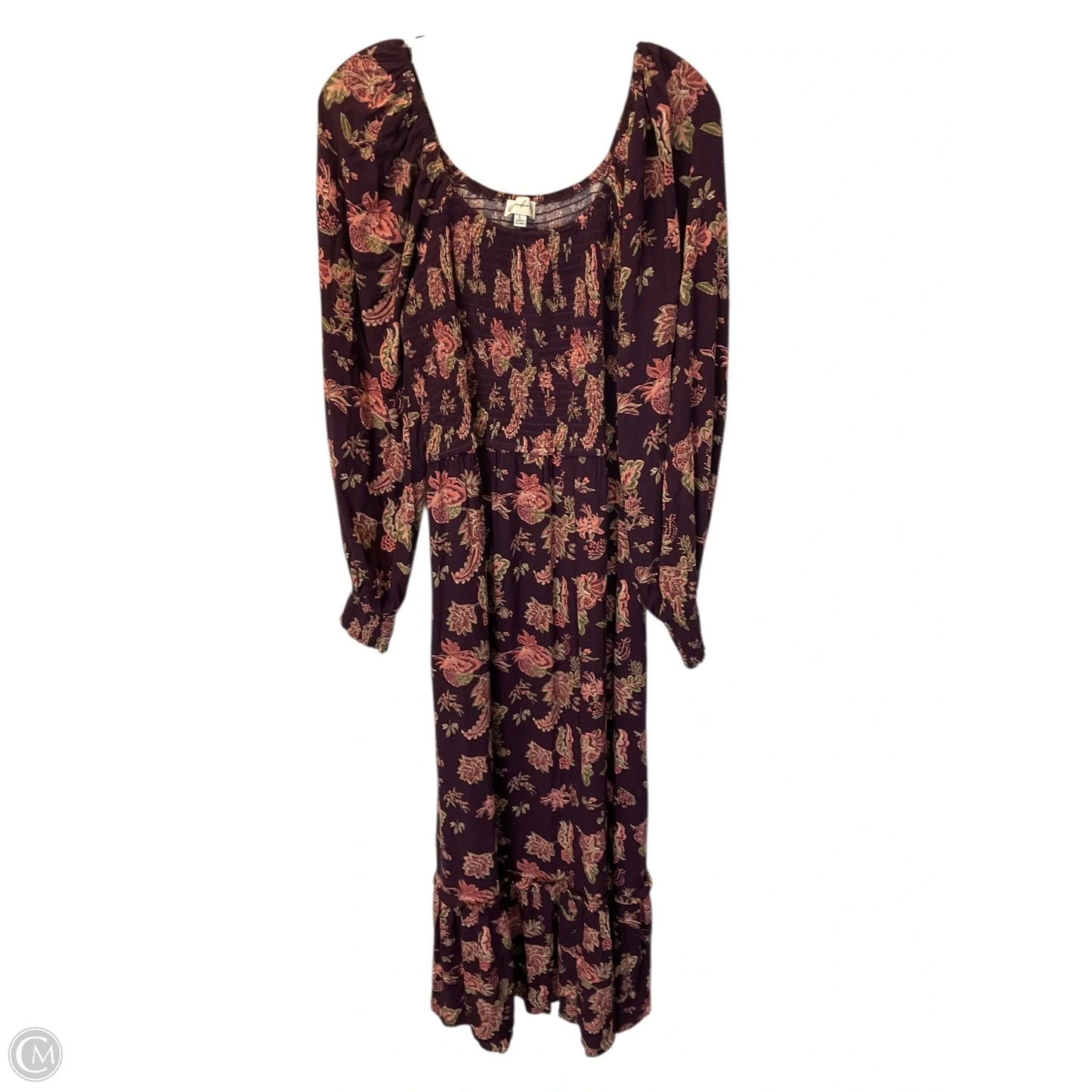Dress Casual Maxi By Wonderly In Pink & Purple, Size: L