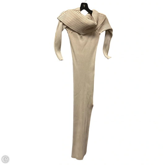 Dress Casual Maxi By Anthropologie In Tan, Size: S