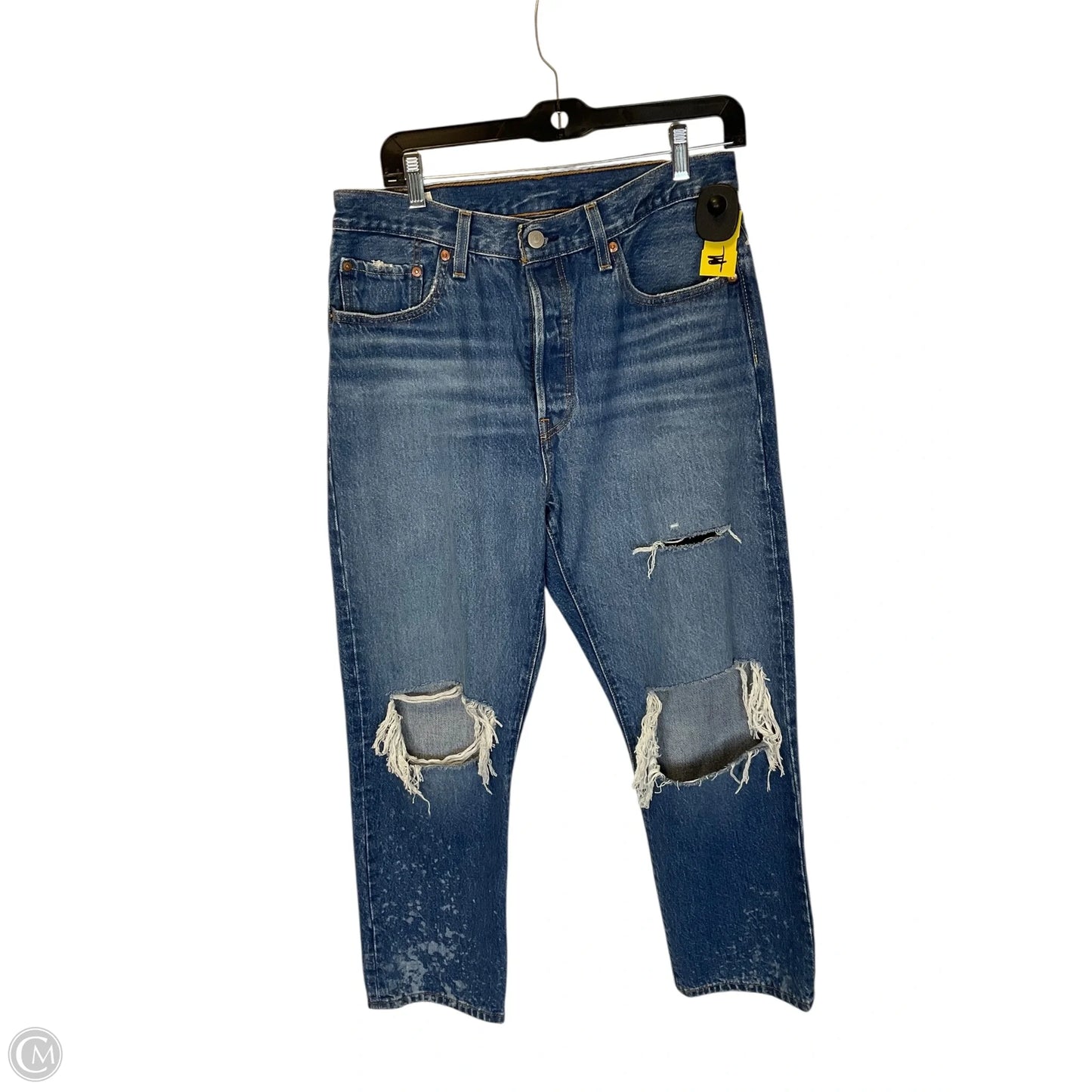 Jeans Boyfriend By Levis In Blue Denim, Size: 6