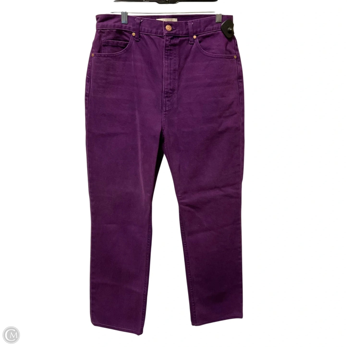 Jeans Straight By Ulla Johnson In Purple Denim, Size: 8