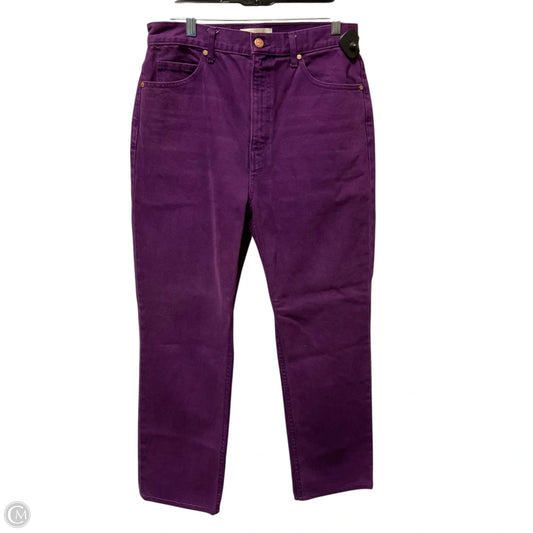 Jeans Straight By Ulla Johnson In Purple Denim, Size: 8