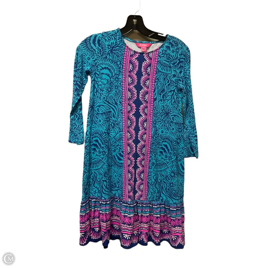 Dress Designer By Lilly Pulitzer In Blue & Pink, Size: Xxs