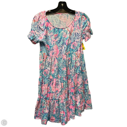 Dress Designer By Lilly Pulitzer In Blue & Pink, Size: Xxs