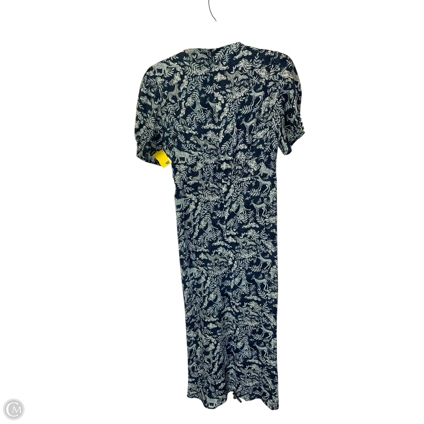 Dress Casual Maxi By Cmc In Blue & White, Size: 4