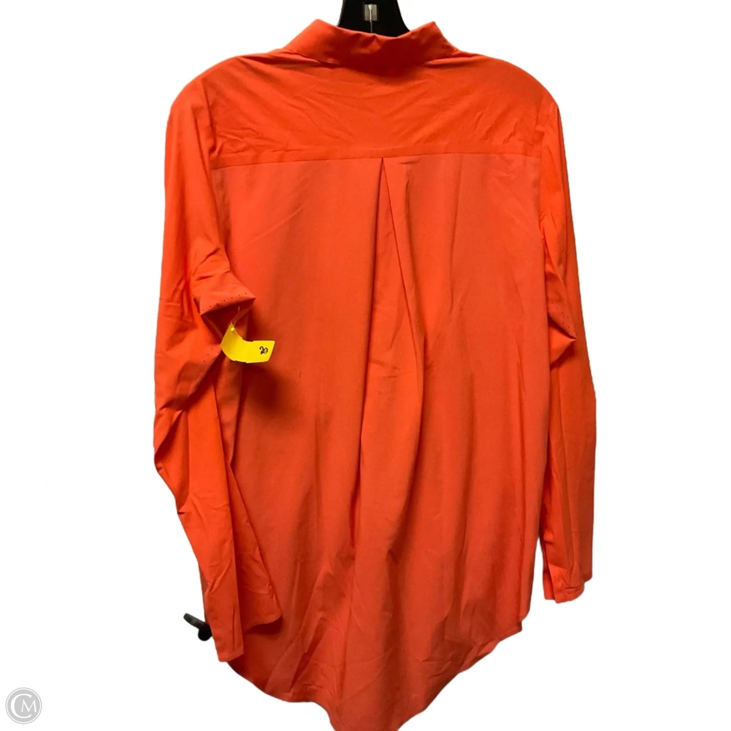 Athletic Top Long Sleeve Collar By Athleta In Orange, Size: Xs